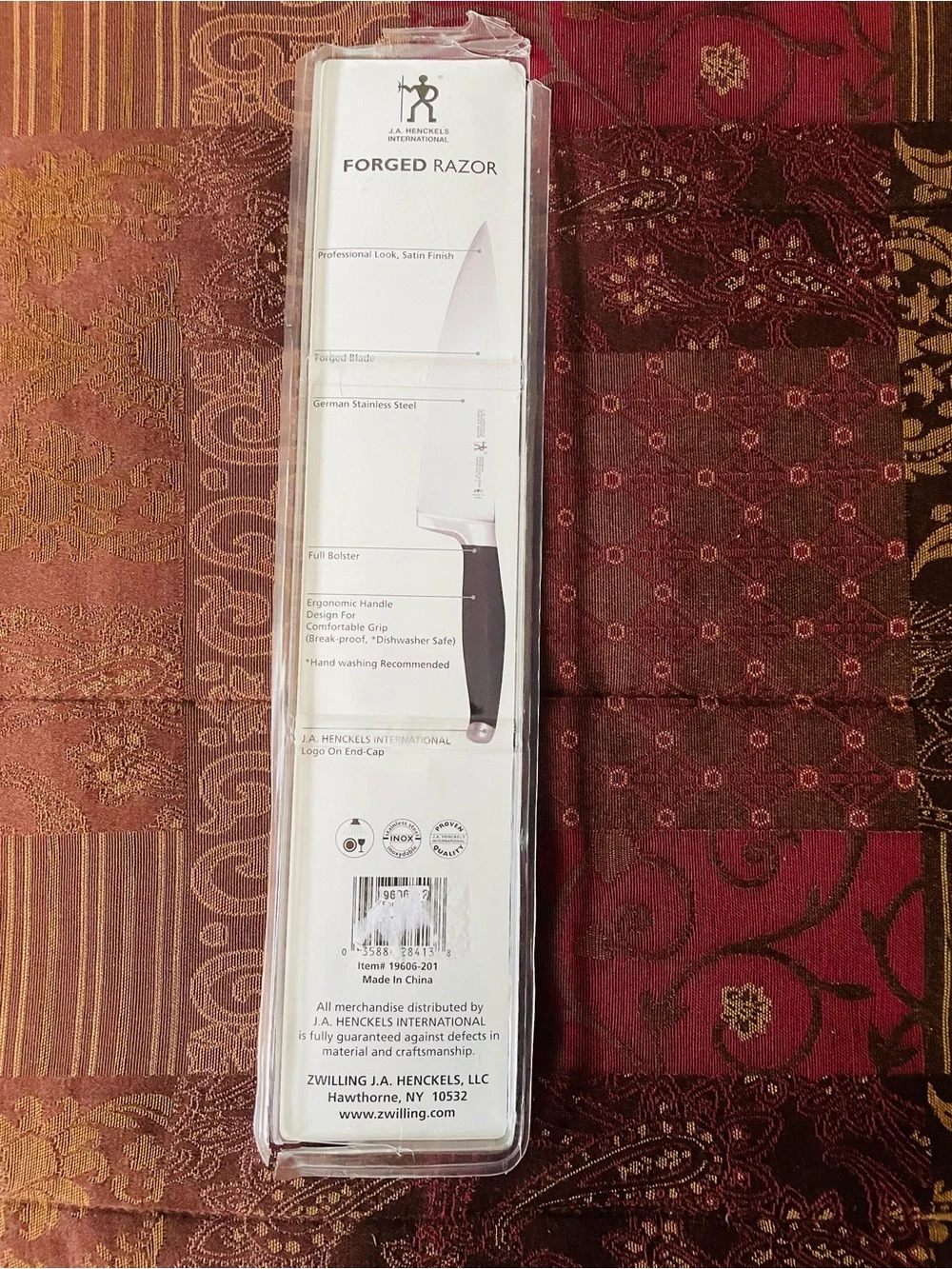 Henckels NWT Forged Razor 8” Serrated Bread Knife German Stainless Steel
